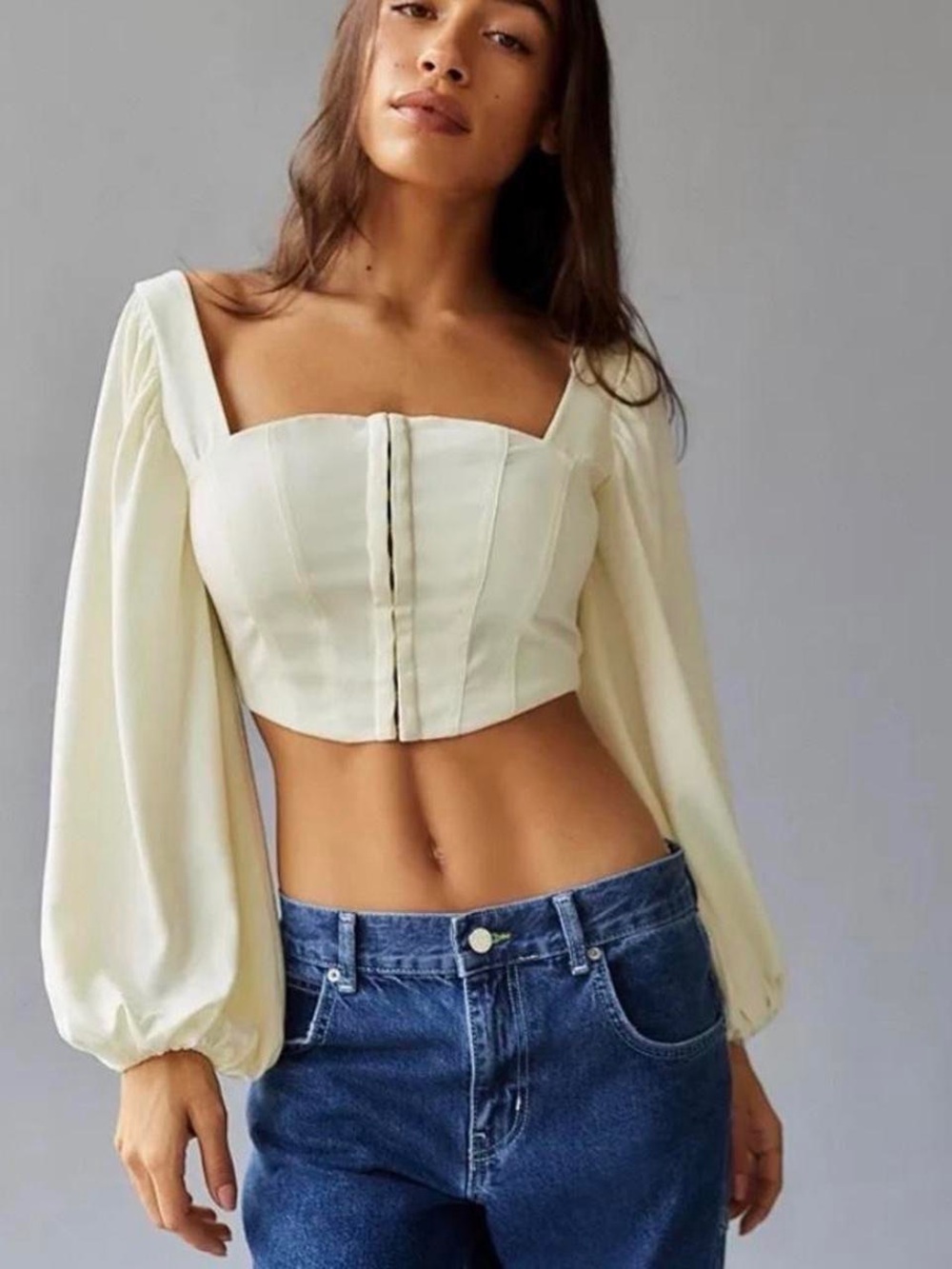 Square Neck Crop Top
